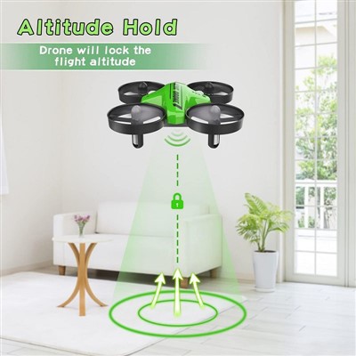 Mini Drone voor kinderen en beginners groen