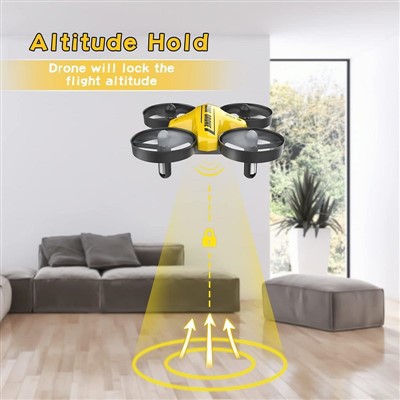 Mini Drone voor kinderen en beginners geel